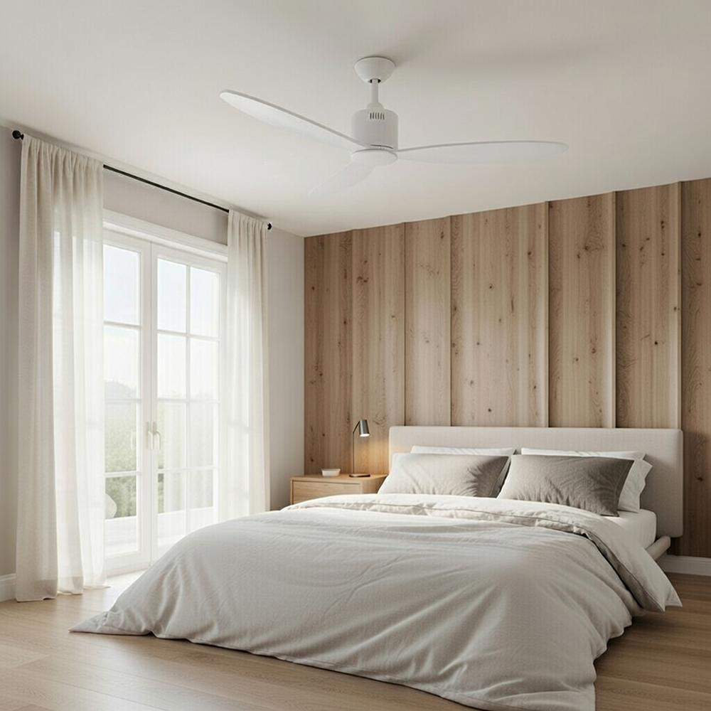 พัดลมเพดาน MR.KEN รุ่น CAN Solid Wood 52" DR DC Motor ใบพัดไม้แท้ พร้อมรีโมทคอนโทรล